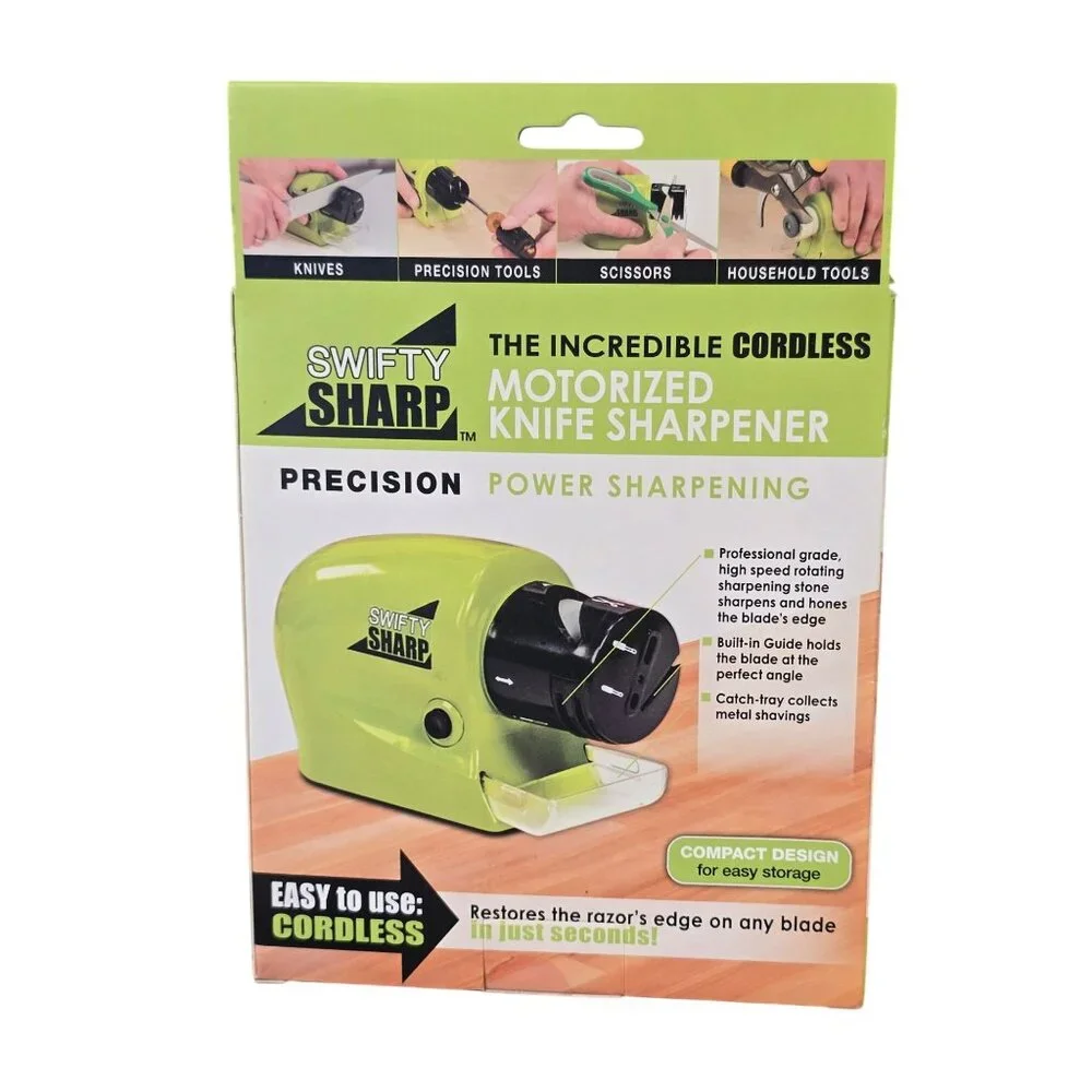 Swifty Sharp Cordless Motorized Knife Sharpener Precision Power Sharpening
